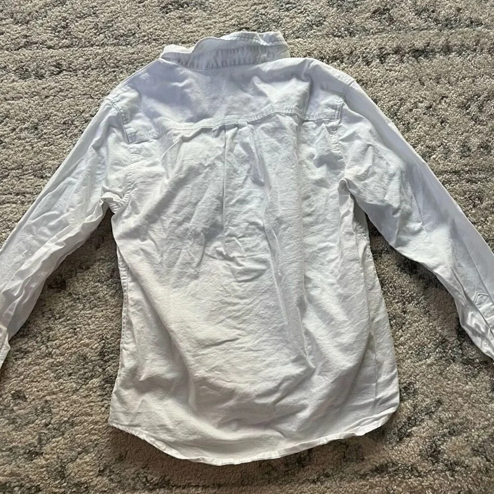 Boys Old Navy White Button Down Shirt